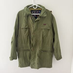 Paul & Shark‎ Yachting Green Field Jacket Men’s M Italy Nautical Patch Hooded